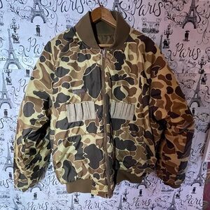 🦆🦆🦆Columbia Camo Hunting Coat Reversible puffer men Large
